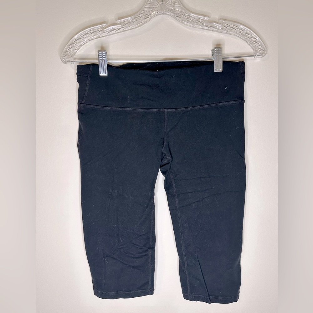 Gap Black Cropped Leggings, Size Small